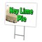 Signmission Key Lime Pie Yard Sign & Stake outdoor plastic coroplast window, C-1824 Key Lime Pie C-1824 Key Lime Pie - alternate 1